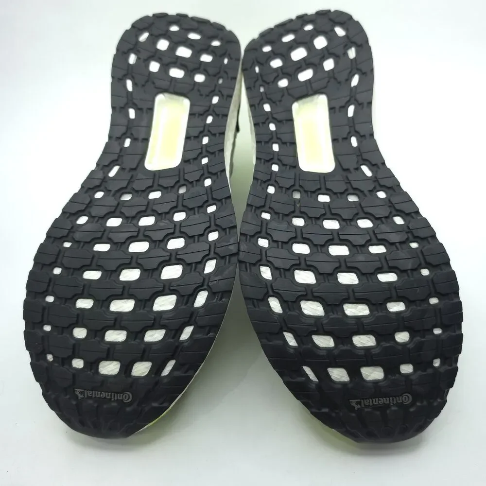 Adidas UltraBoost 19 EF1343 Running Shoes Gray Yellow Athletic Sneakers Mens 12